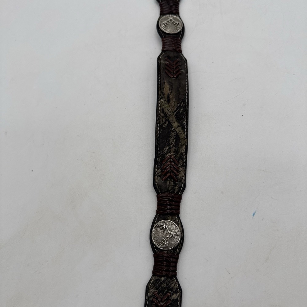 Nocona Western Boys Belt Leather  Brown Camo N44190222 Size 20